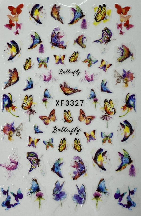 Butterfly nail sticker 07
