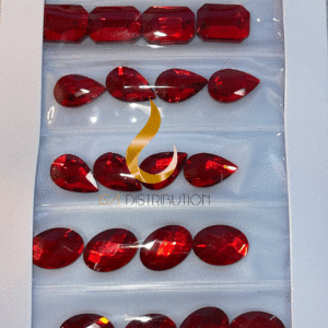 Strass oversize mix "Red" 24pcs