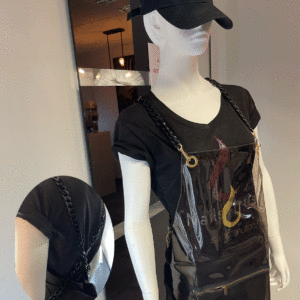 Tablier étanche en PVC Translucide Black