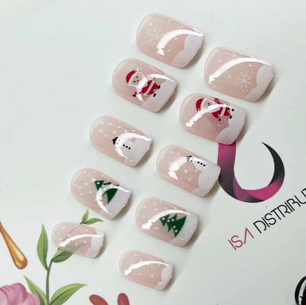 Press on christmas 1- 24pcs